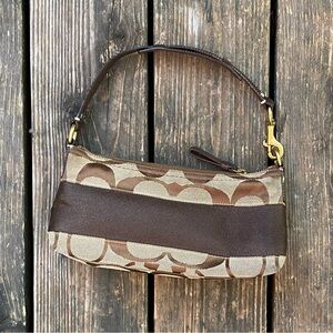 Vintage coach signature sufflette shoulder bag
